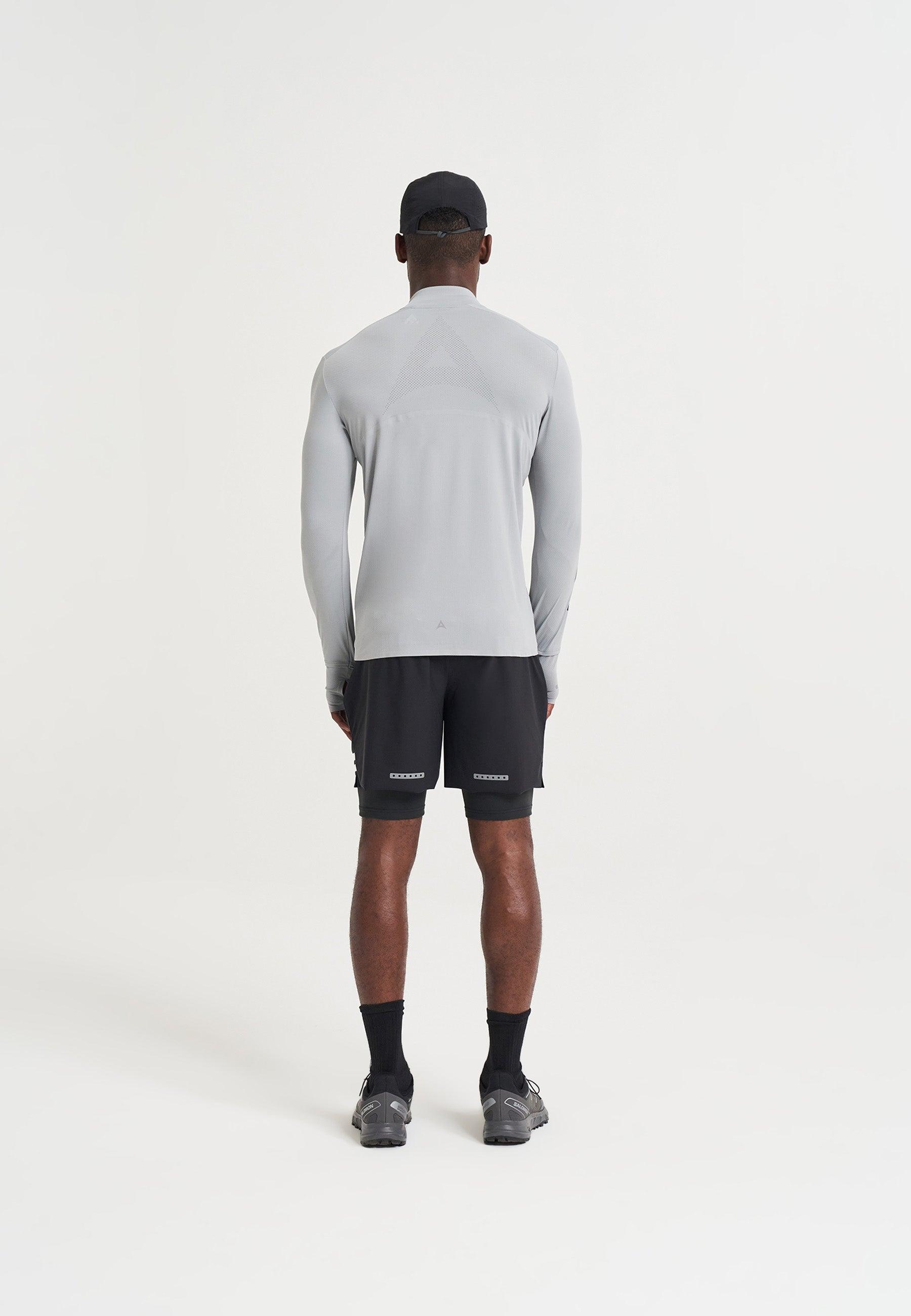 MENS A-GAME 2 IN 1 TRAINING SHORTS - BLACK