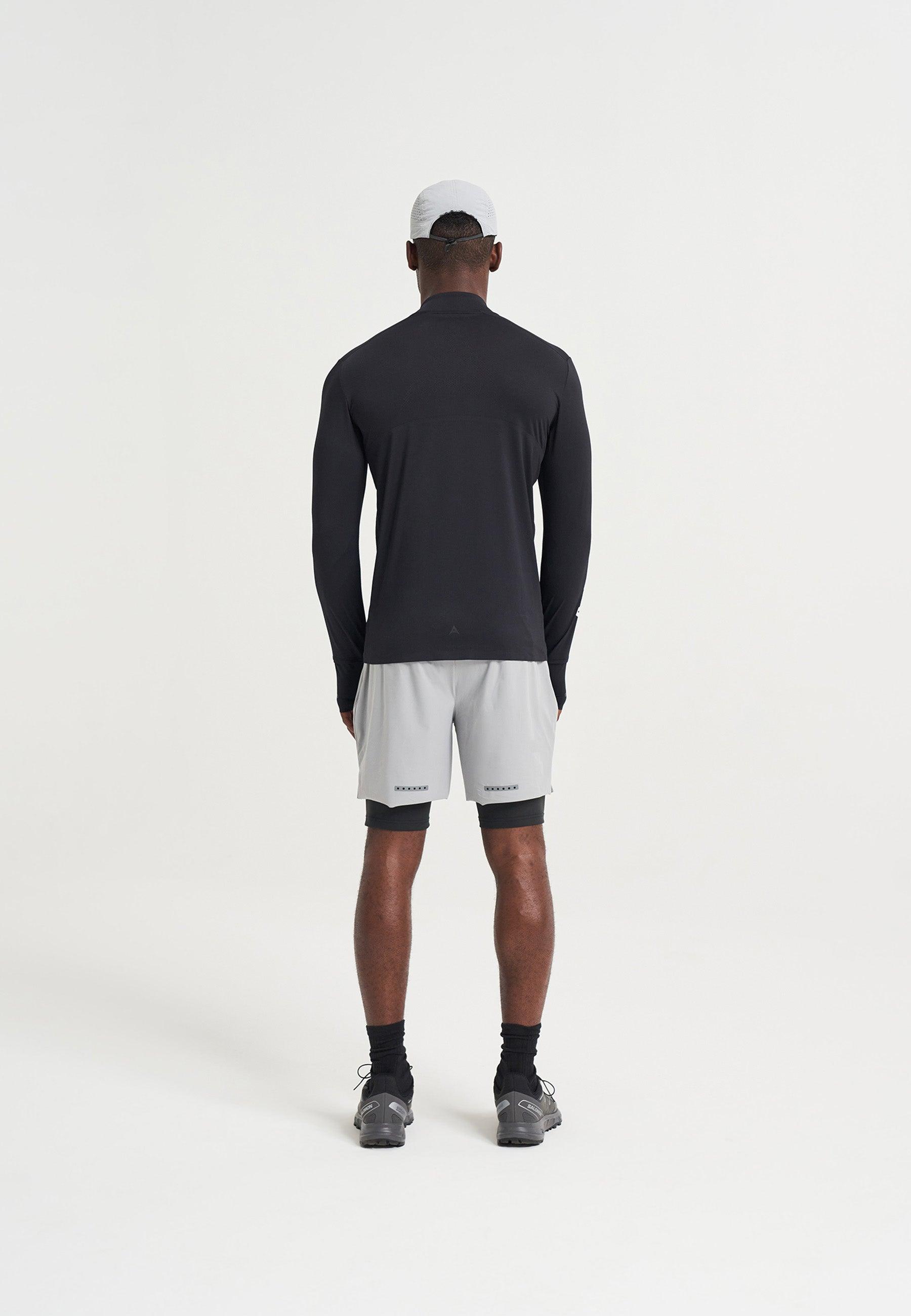 MENS A-GAME PERFORMANCE LONG SLEEVE TRAINING TOP - BLACK
